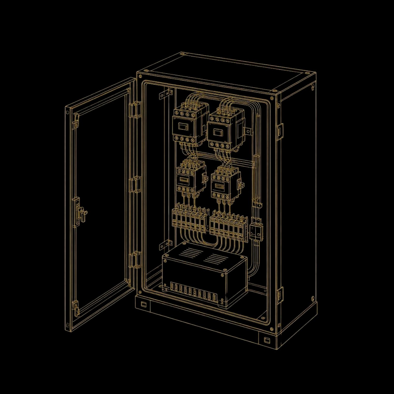 Blueprint técnico MexCore — configurador de componentes Mextron